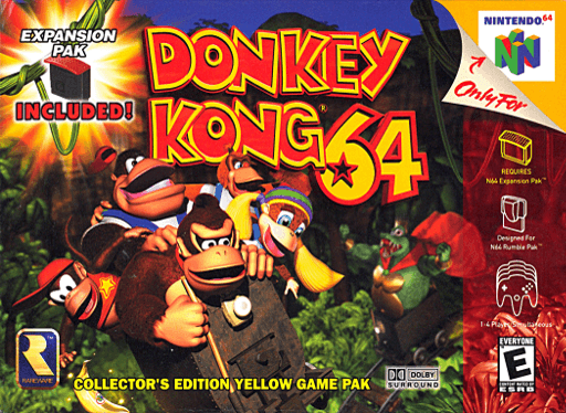 Donkey Kong 64 Nintendo 64 box art